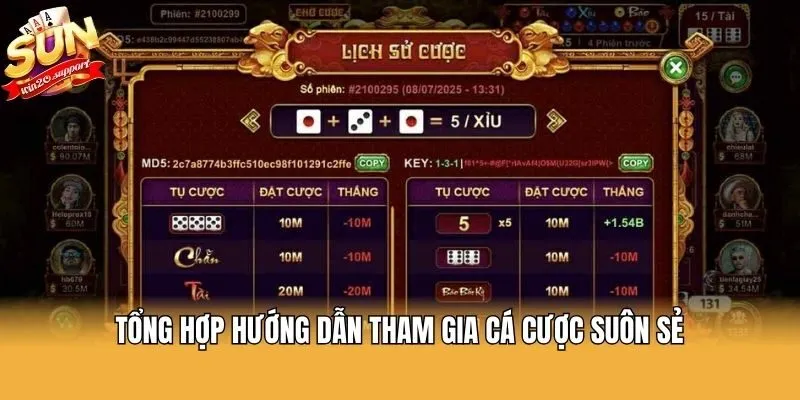 Tổng hợp hướng dẫn tham gia cá cược suôn sẻ
